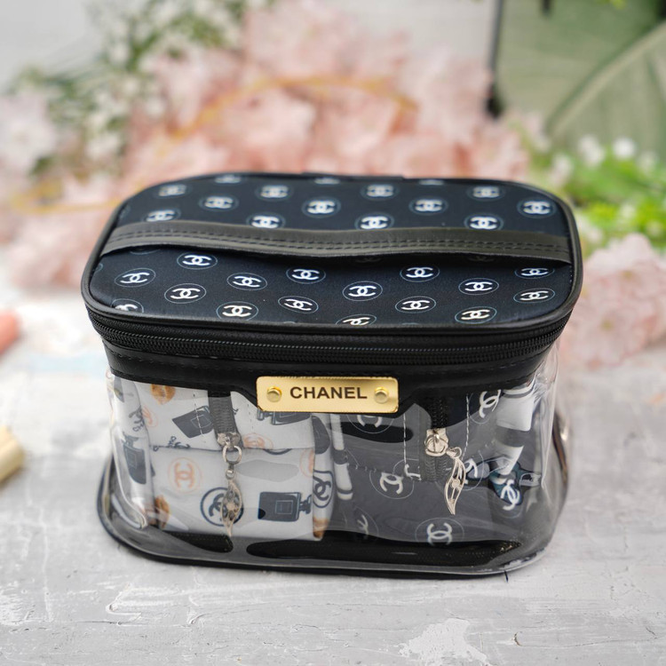 کیف آرایش صندوقی سه تکه