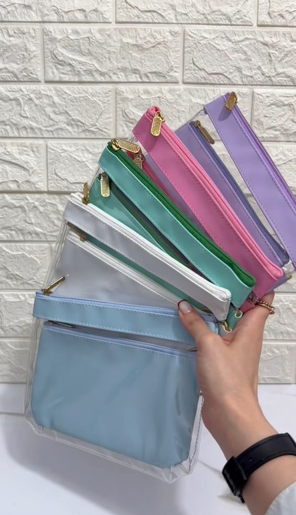 کیف آرایش دوتکه پاستیلی