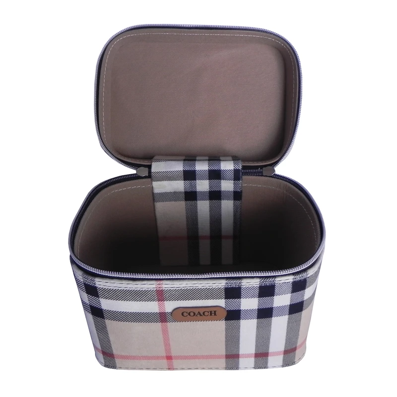 کیف لوازم آرایش طرح بربری