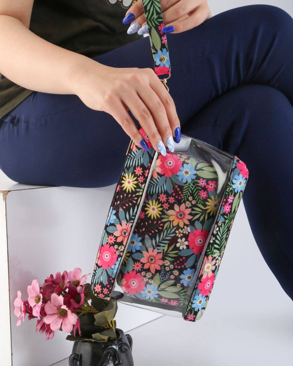 کیف آرایشی 2تکه طلقی