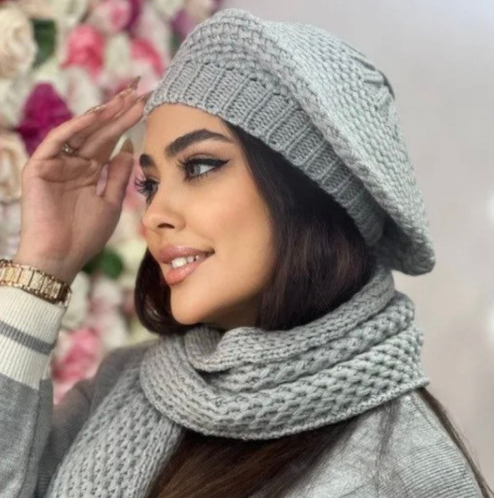 شال و کلاه بافت فرانسوی