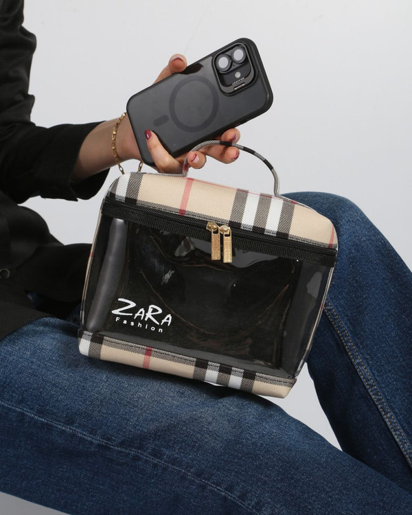 کیف لوازم آرایش طلقی بزرگ