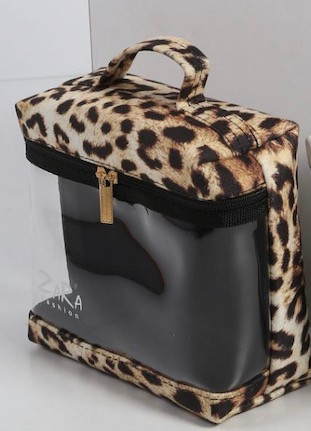 ترند ترین کیف لوازم آرایش پلنگی