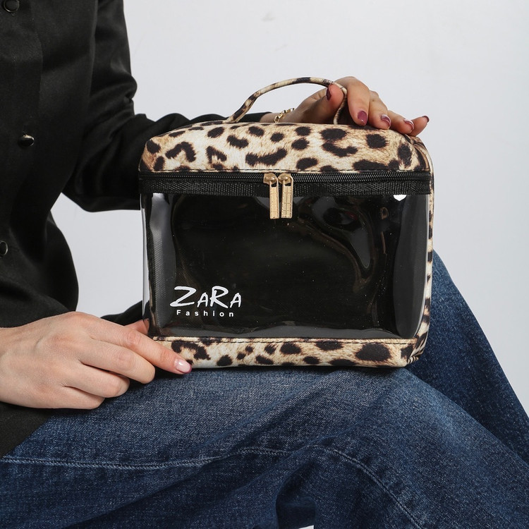 کیف لوازم آرایش طلقی سایز بزرگ